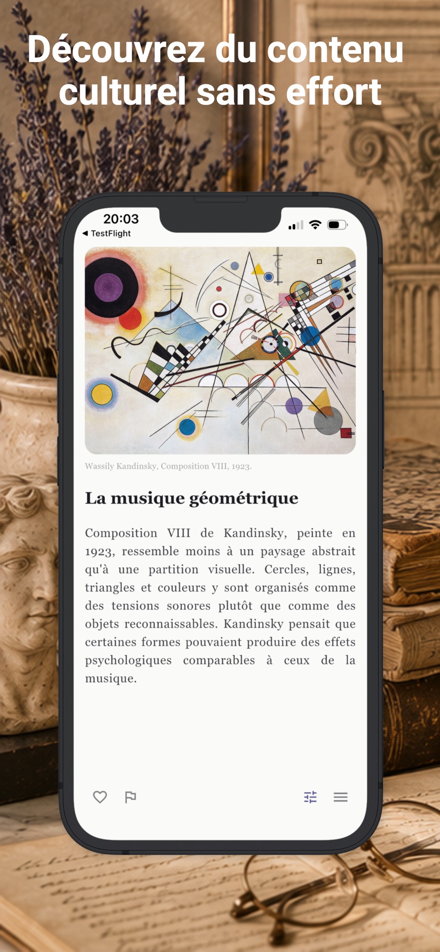 Carte Lore : une œuvre, un titre, un texte court